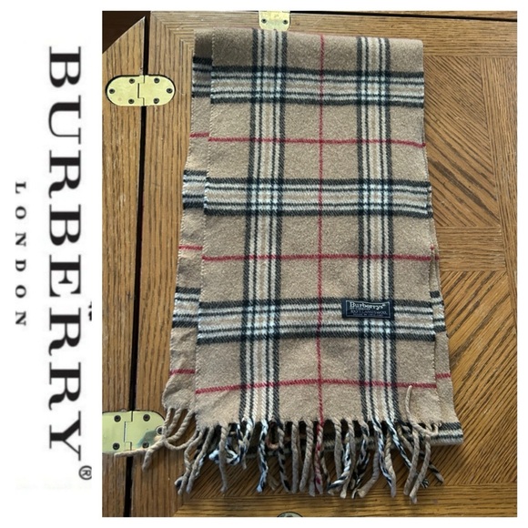 Burberry of London Nova Check Tan Plaid Scarf - Picture 1 of 6
